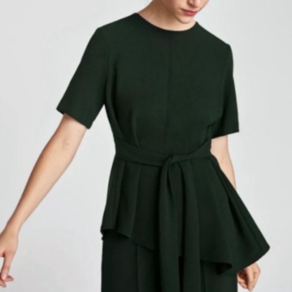 Zara Forest Green Top